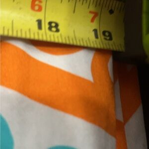 Women's Orange and White Printed Dress